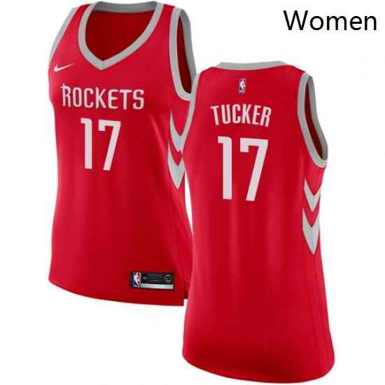 Womens Nike Houston Rockets 17 PJ Tucker Swingman Red NBA Jersey Icon Edition
